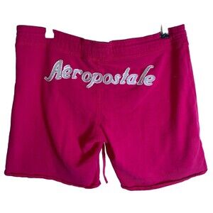 Aeropostale Y2K 2000s Aero Sweat Shorts Booty Spellout Womens Mcbling Large